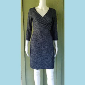 NWT THE LIMITED Navy  Faux Wrap Dress XS